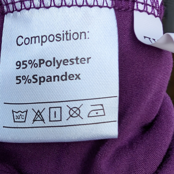 Sumche Bodycon Long Dress Dark Purple Size XL (New) - Picture 11 of 15